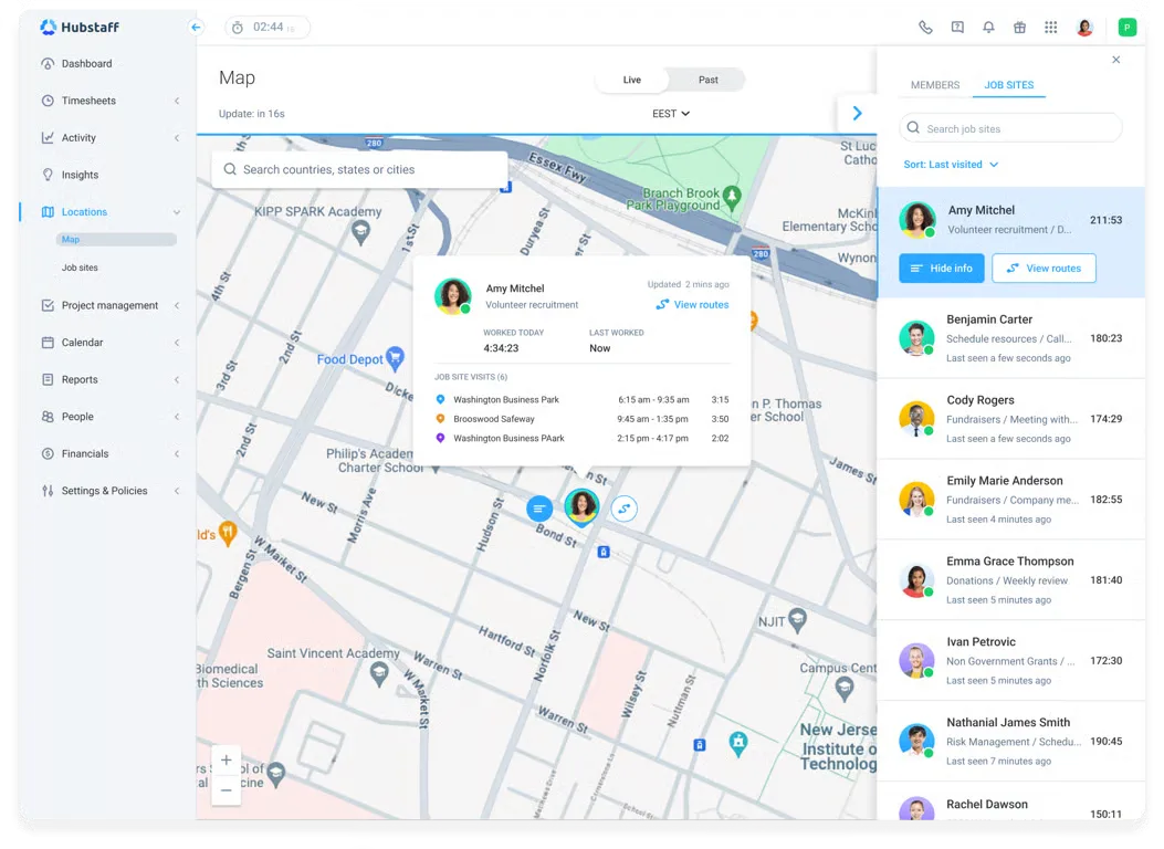 Hubstaff GPS tracking and job site management