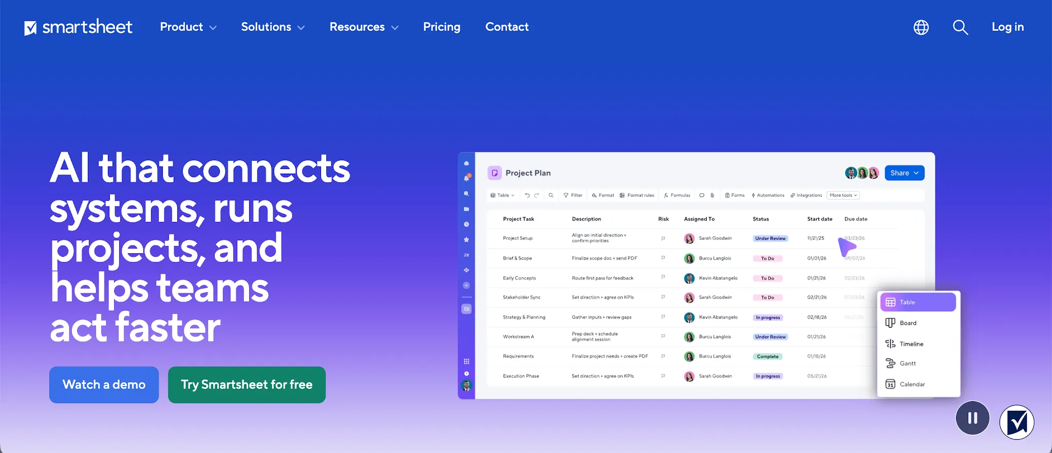 Timeline apps - Smartsheet